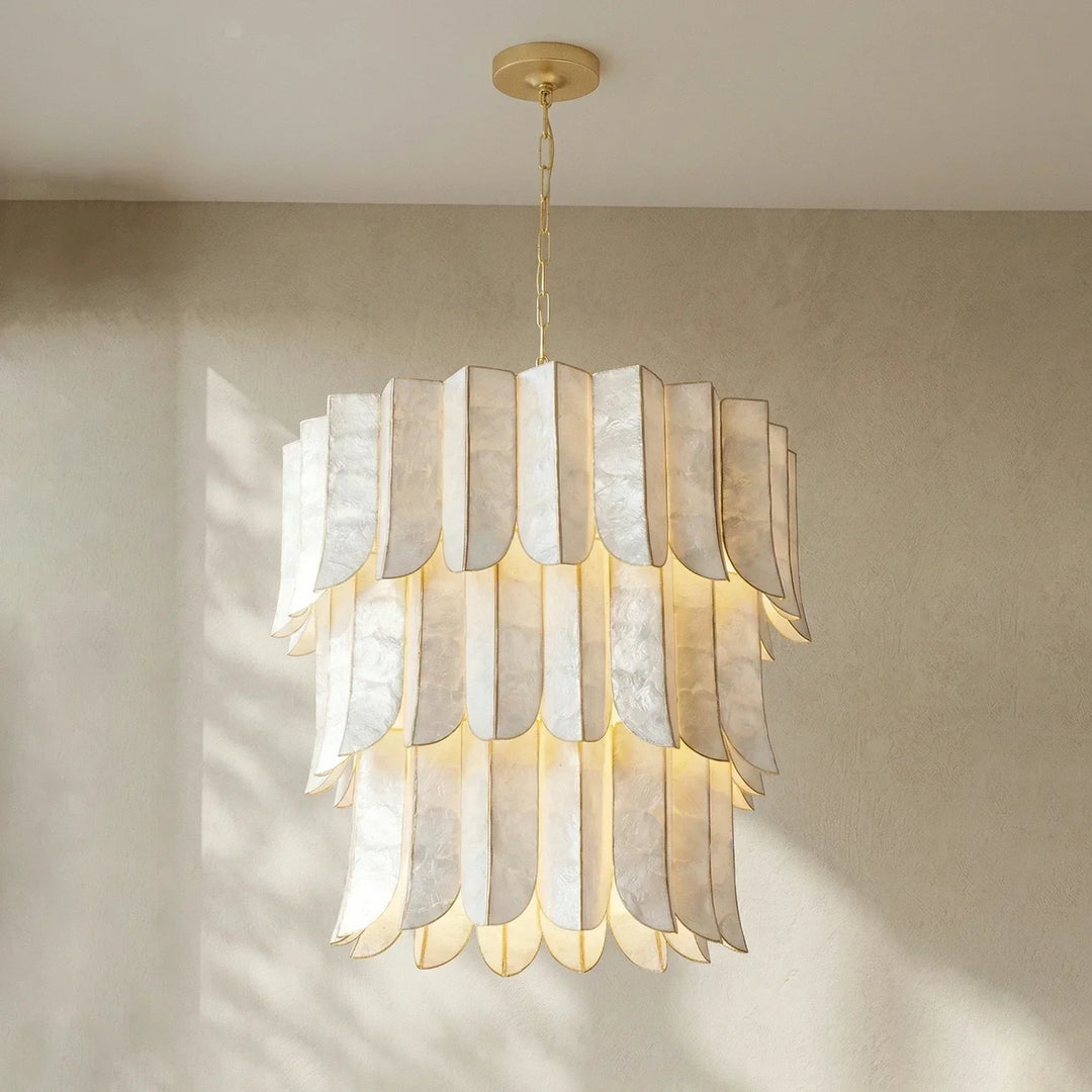 Cascara Cascara Capiz Shell Chandelier