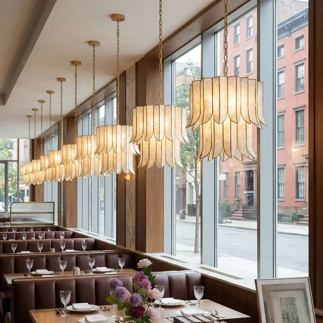 Cascara Cascara Capiz Shell Chandelier