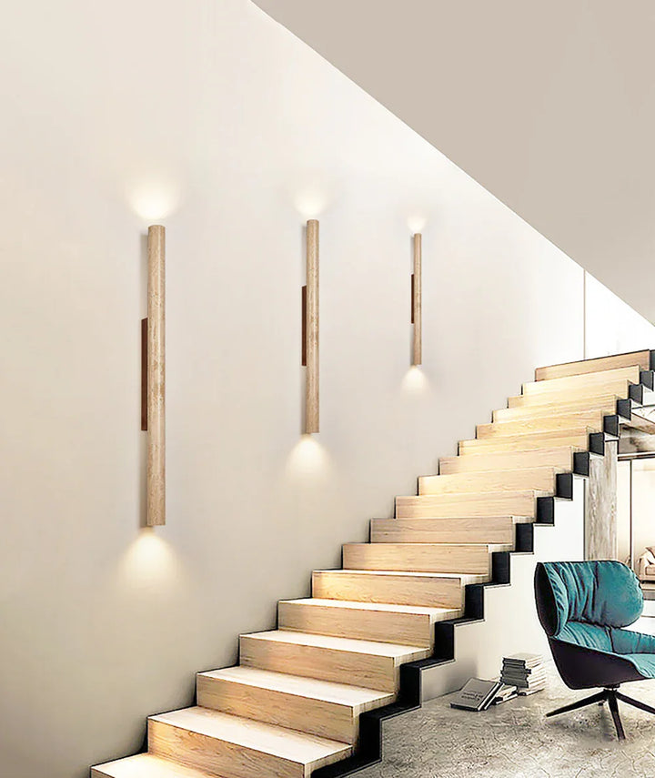 Column Travertine Wall Light - view 6 | Woorglamp