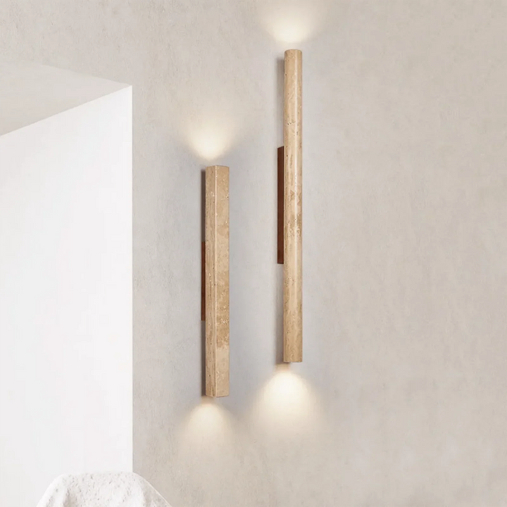 Column Travertine Wall Light - view 5 | Woorglamp