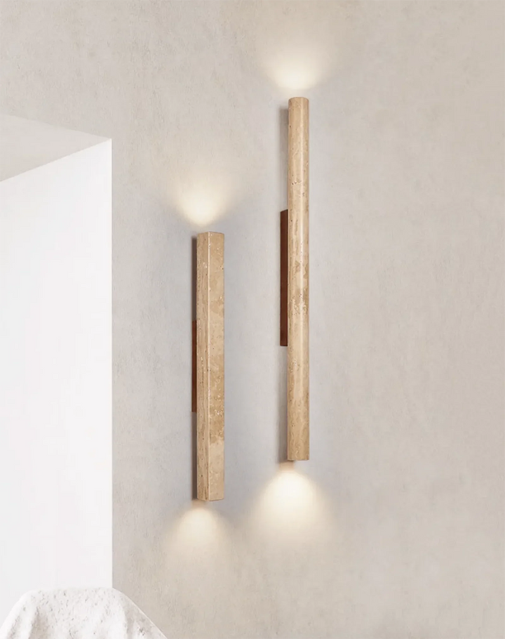 Column Travertine Wall Light - view 10 | Woorglamp