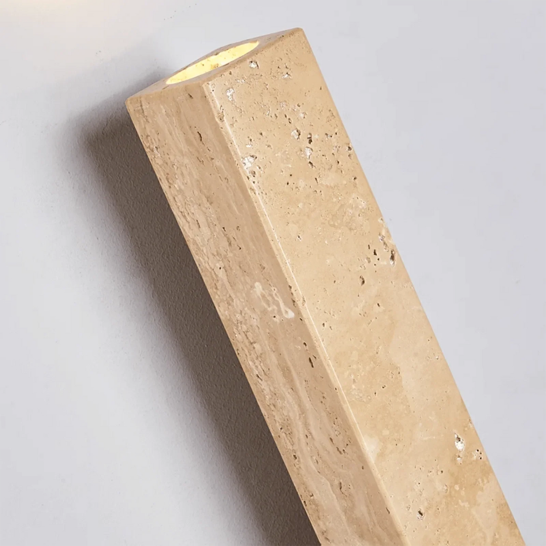 Column Travertine Wall Light - view 12 | Woorglamp