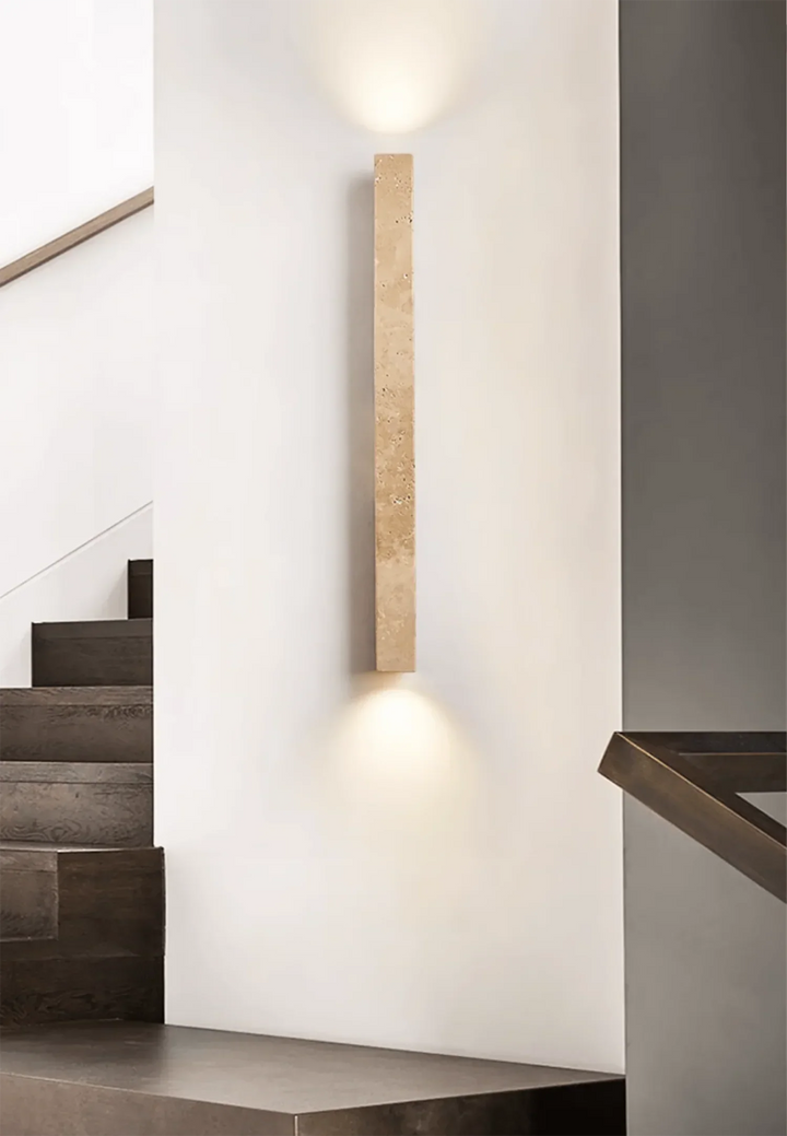 Column Travertine Wall Light - view 8 | Woorglamp