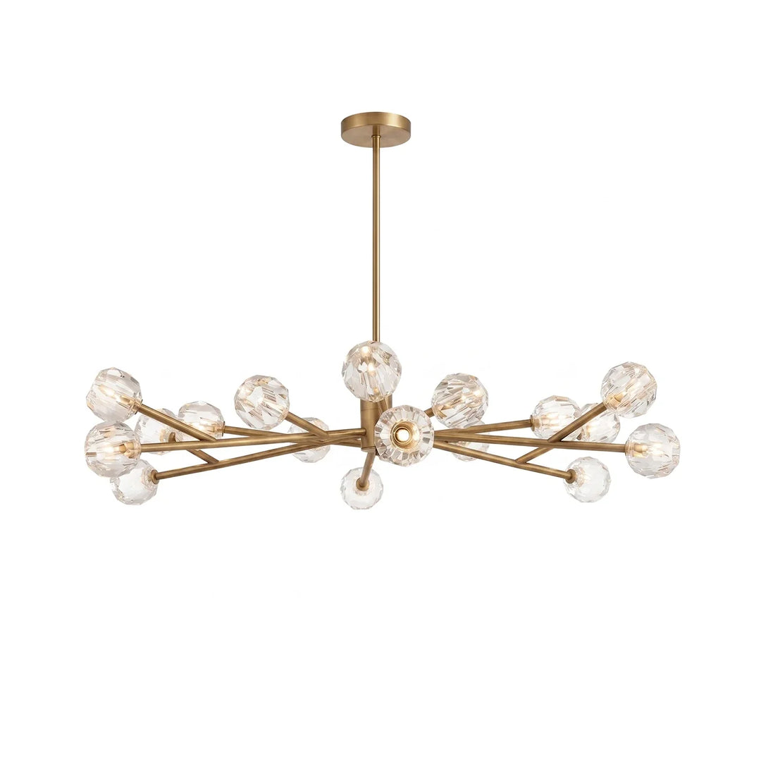 Crystal Ball Round Cluster Chandelier
