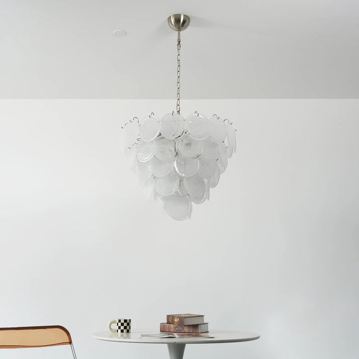 Tiered Aurelia Glass Multicolor Chandelier