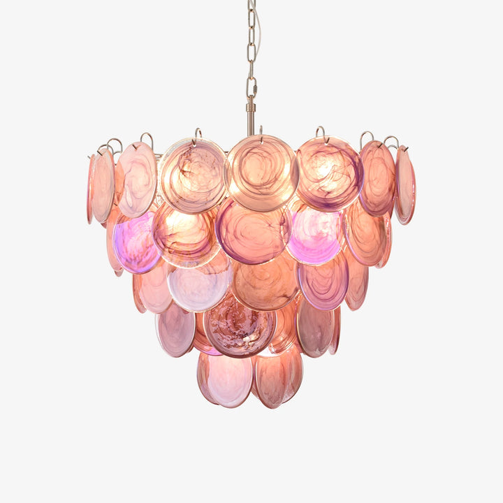 Tiered Aurelia Glass Multicolor Chandelier