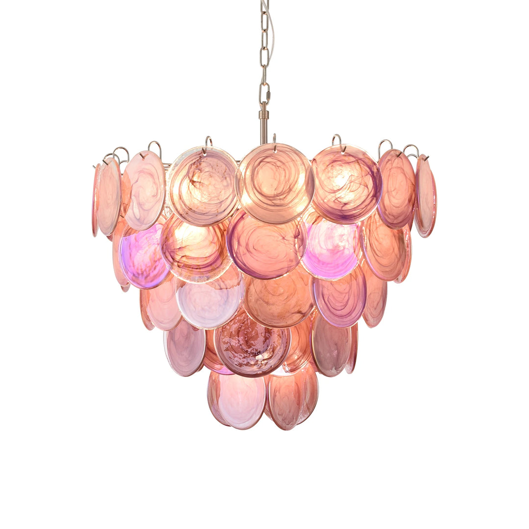 Tiered Aurelia Glass Multicolor Chandelier
