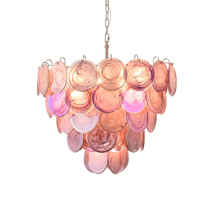 Tiered Aurelia Glass Multicolor Chandelier