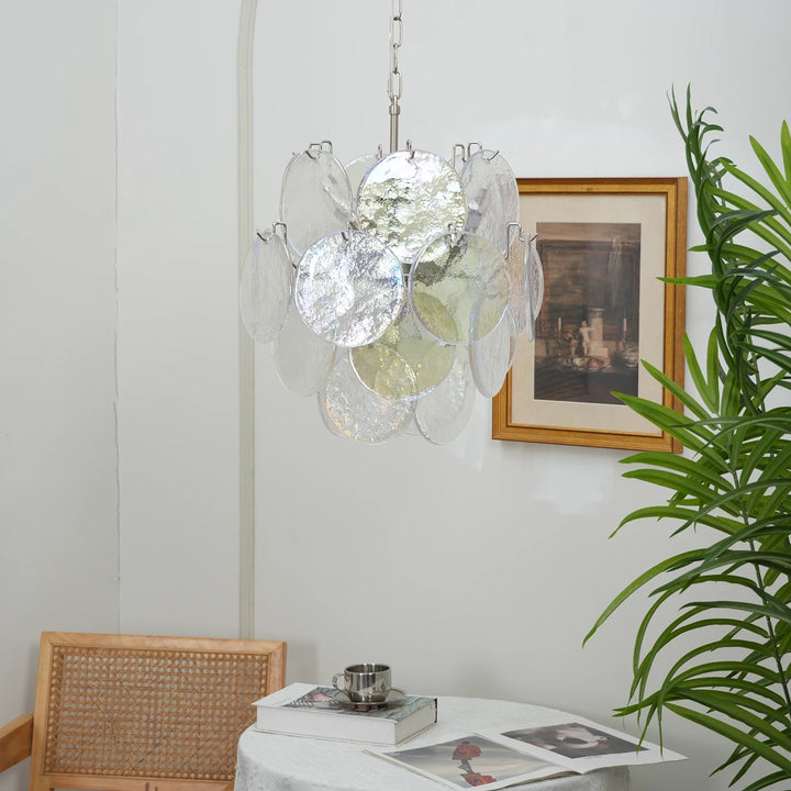 Tiered Aurelia Glass Multicolor Chandelier