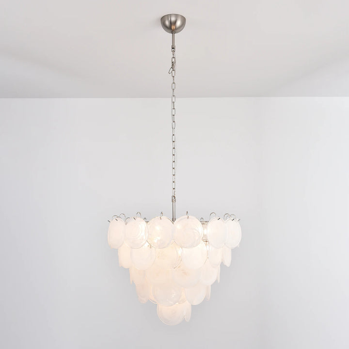 Tiered Aurelia Glass Multicolor Chandelier