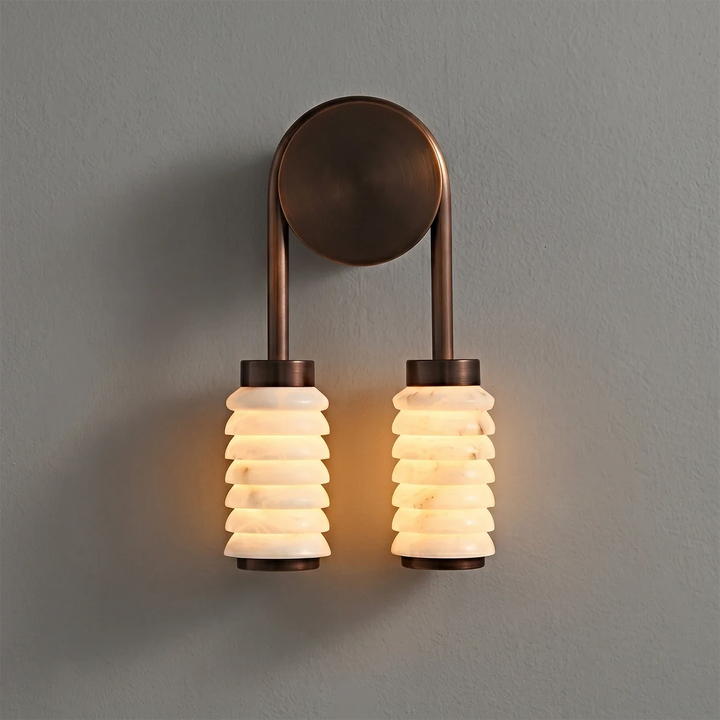 Spiral Alabaster Wall Lamp