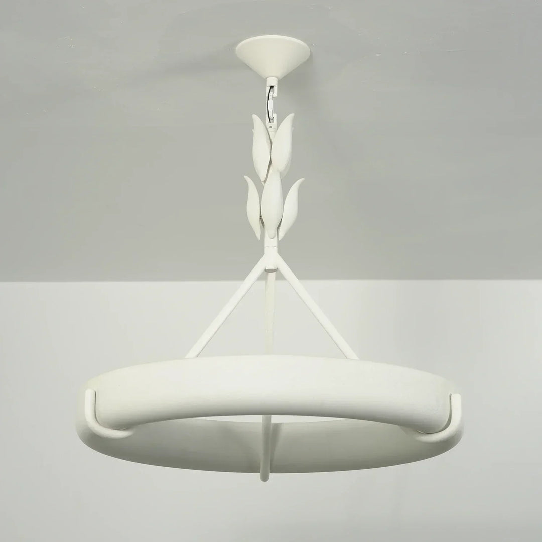Elodie Plaster Petal Ring Chandelier