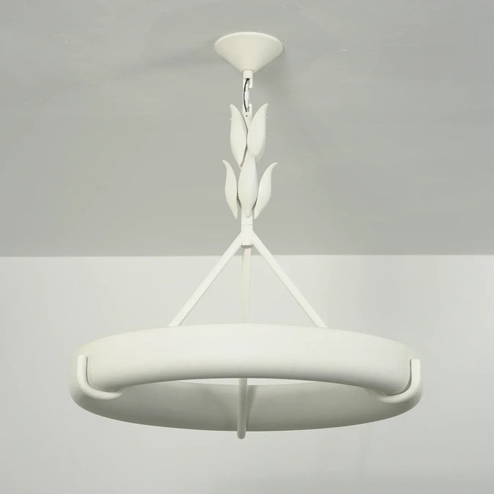 Elodie Plaster Petal Ring Chandelier