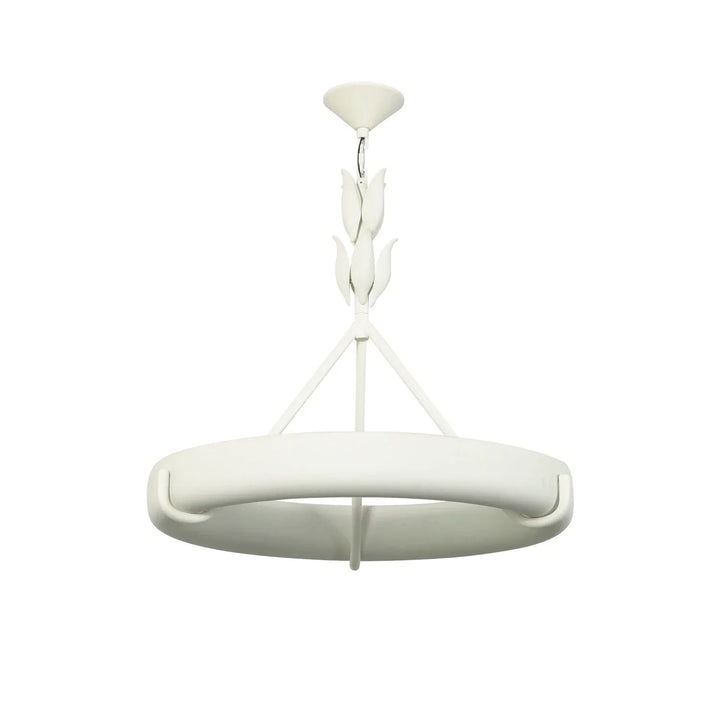 Elodie Plaster Petal Ring Chandelier