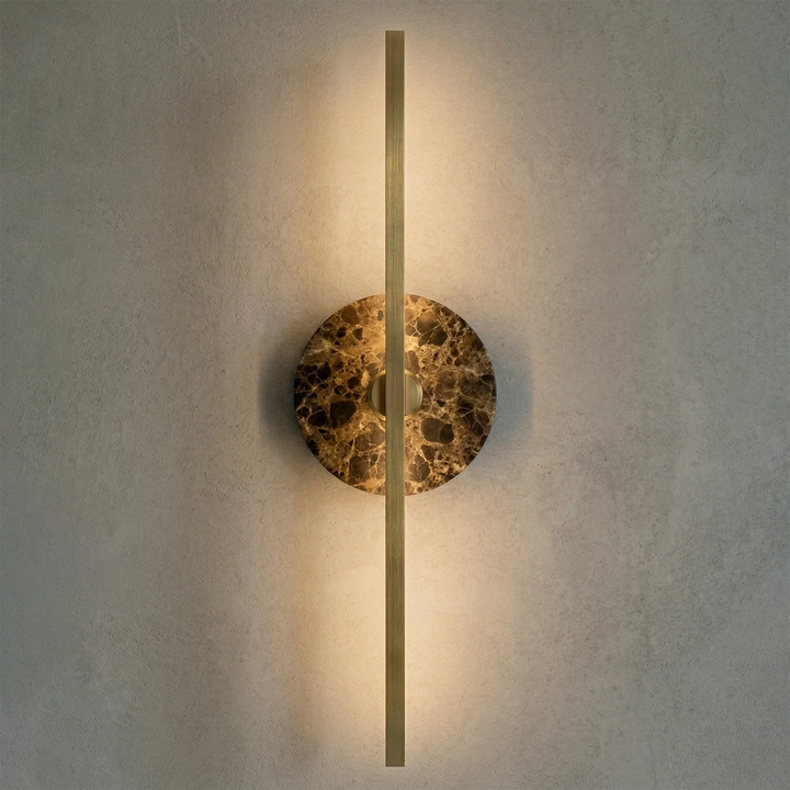 Essential Alabaster Brass Wall Sconce