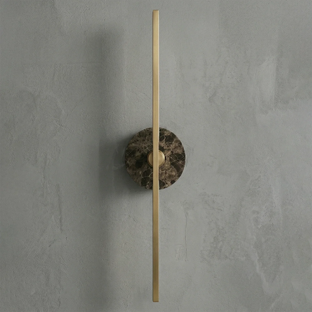 Essential Alabaster Brass Wall Sconce