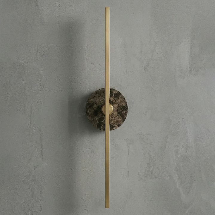 Essential Alabaster Brass Wall Sconce