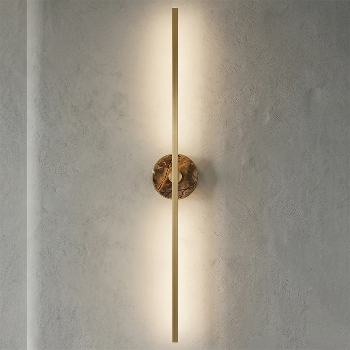 Essential Alabaster Brass Wall Sconce