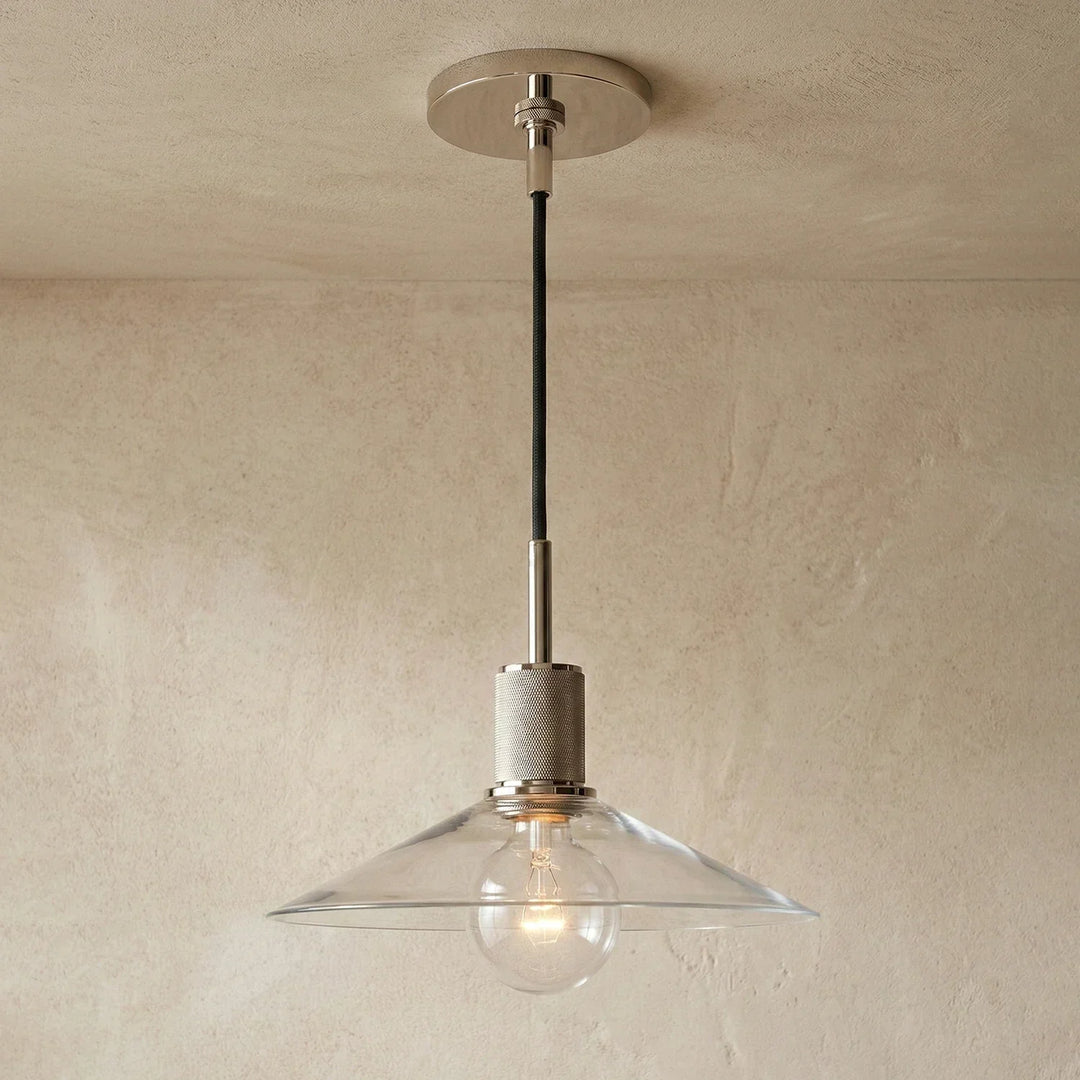 Geometric Transparent Glass Pendant Light - view 22 | Woorglamp