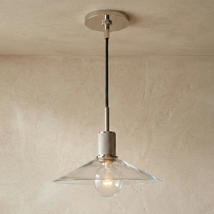 Geometric Transparent Glass Pendant Light - view 22 | Woorglamp