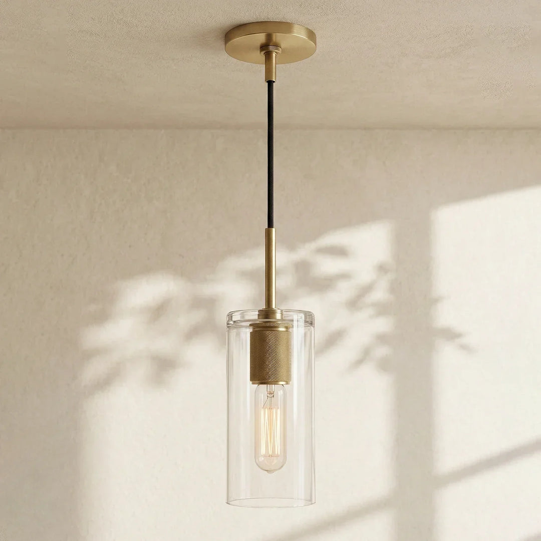 Geometric Transparent Glass Pendant Light - view 16 | Woorglamp