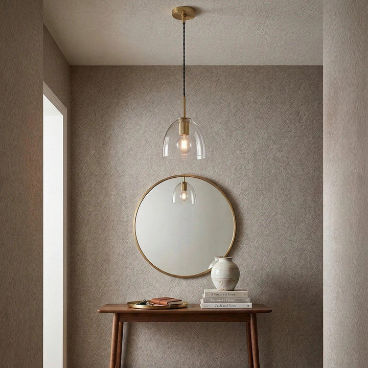 Geometric Transparent Glass Pendant Light - view 10 | Woorglamp