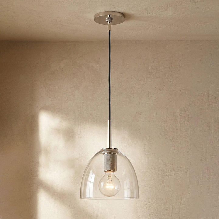 Geometric Transparent Glass Pendant Light - view 19 | Woorglamp
