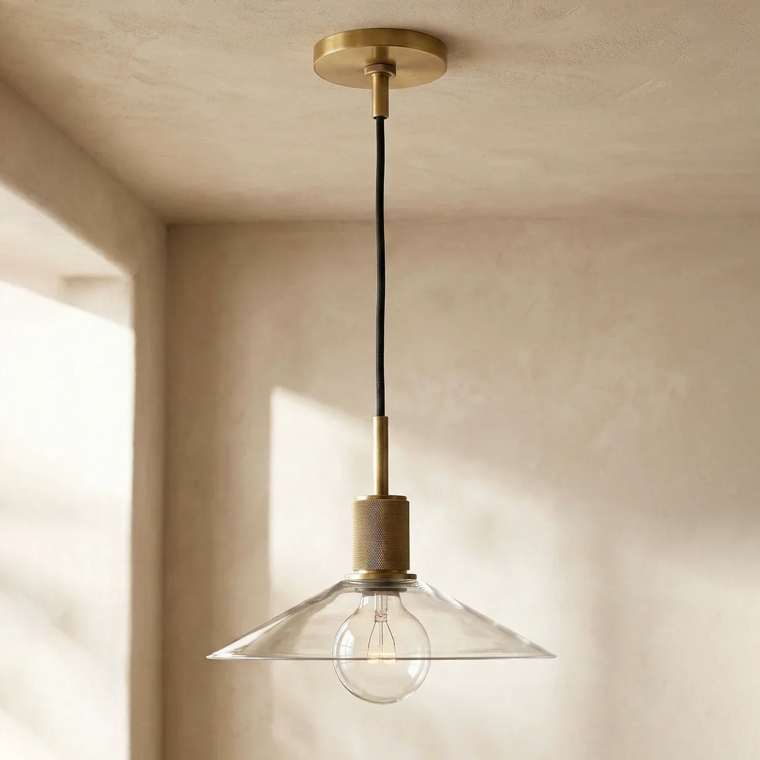 Geometric Transparent Glass Pendant Light - view 20 | Woorglamp