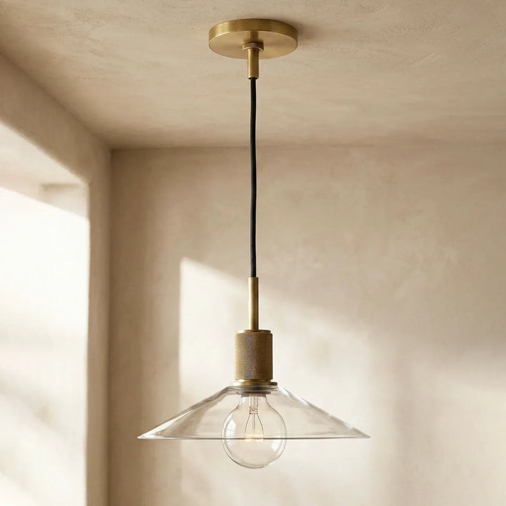 Geometric Transparent Glass Pendant Light - view 20 | Woorglamp