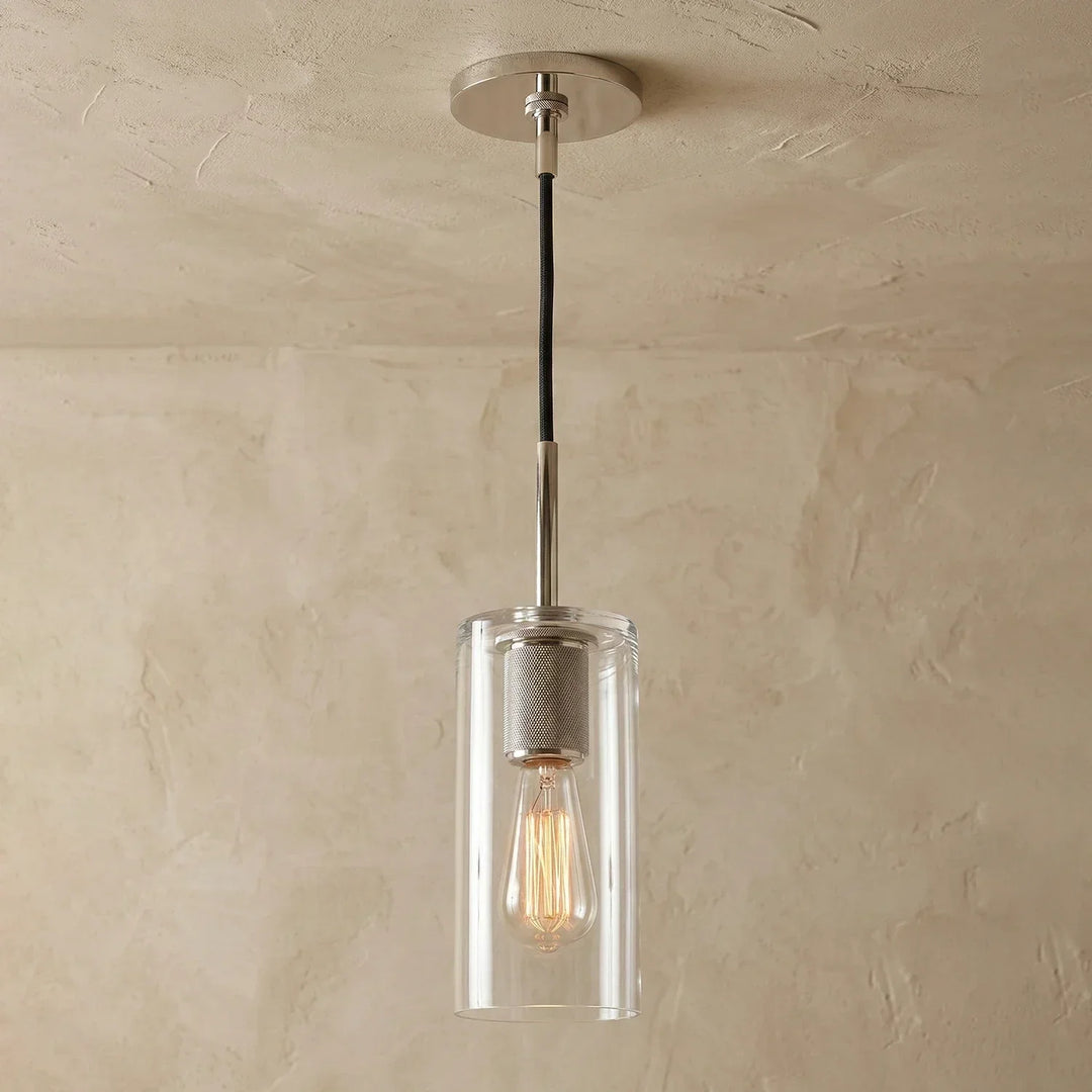 Geometric Transparent Glass Pendant Light - view 18 | Woorglamp
