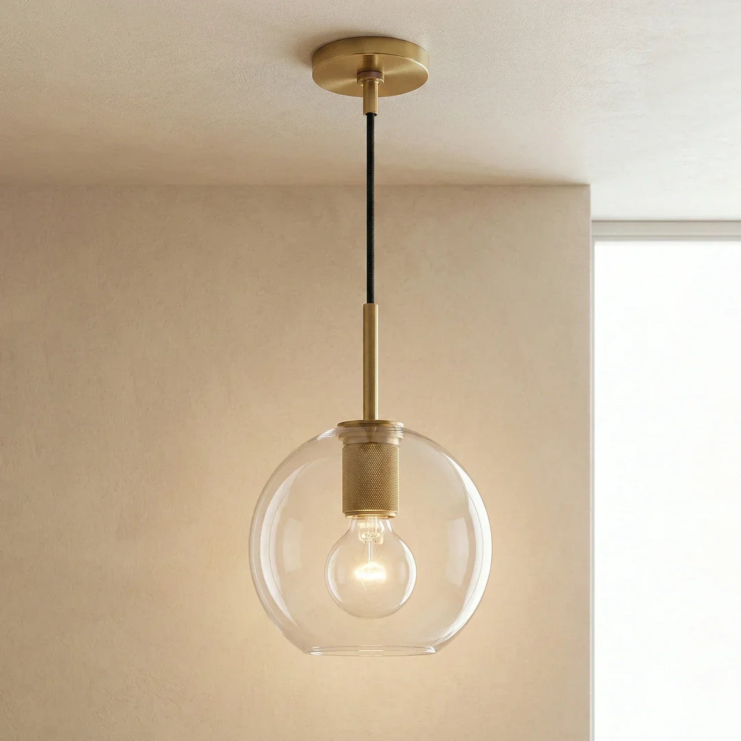Geometric Transparent Glass Pendant Light - view 14 | Woorglamp