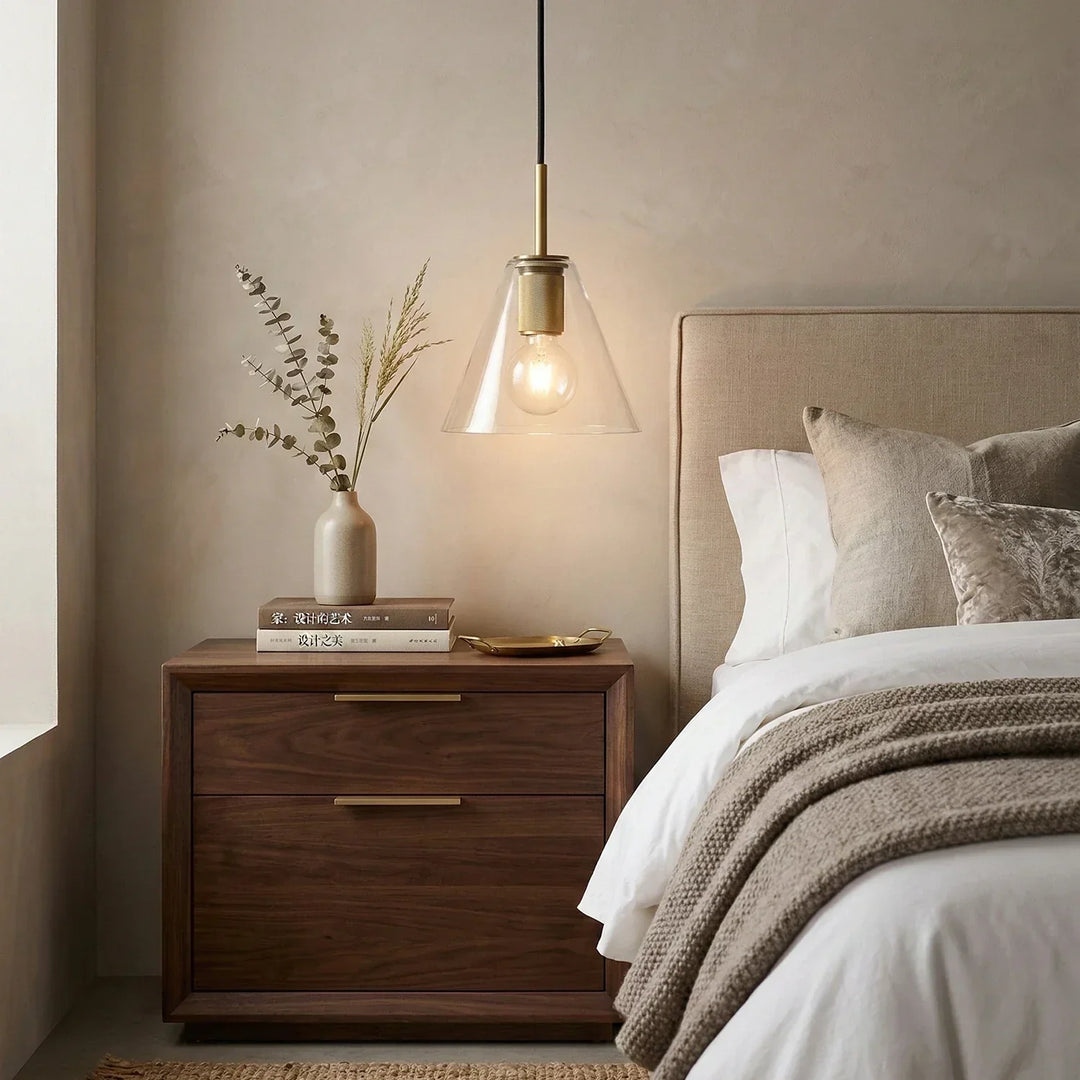 Geometric Transparent Glass Pendant Light - view 8 | Woorglamp
