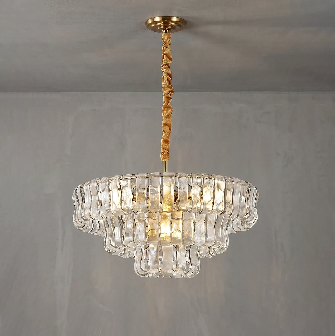 Glacii Ring Glass Chandelier