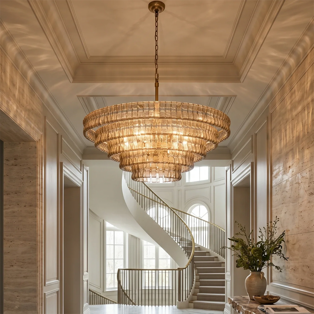 Glacii Ring Glass Chandelier
