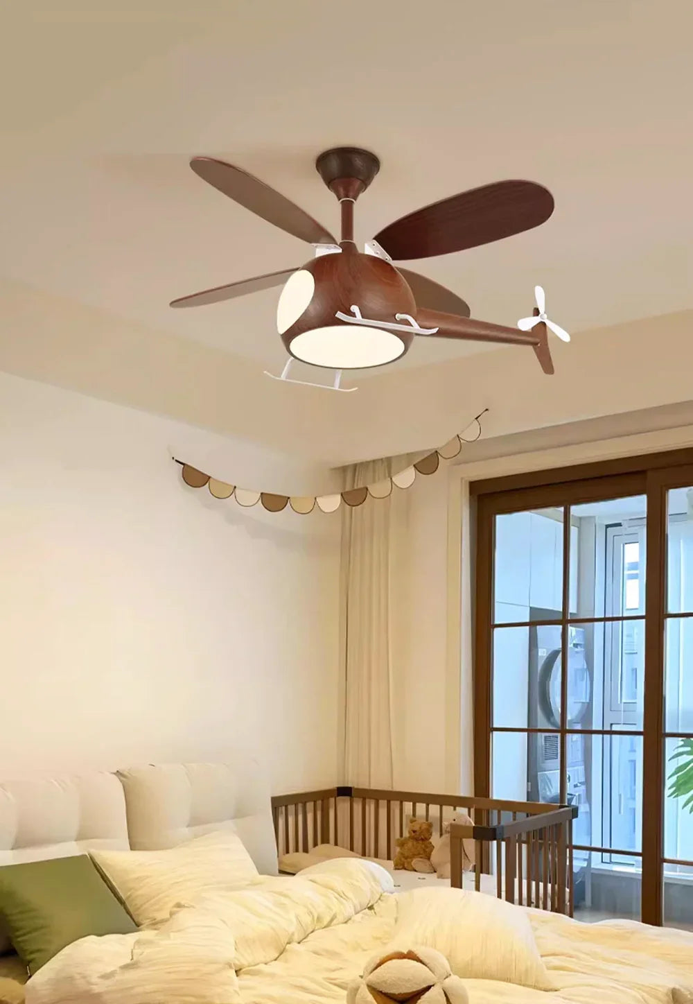Helicopter Shape Heli Breeze Kids Ceiling Fan Light