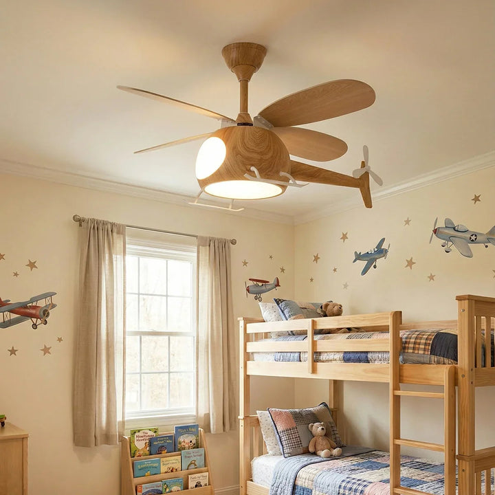 Helicopter Shape Heli Breeze Kids Ceiling Fan Light