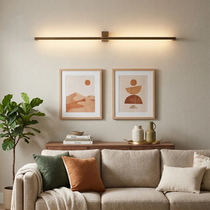 Kivana Brass Linear LED Wall Sconce