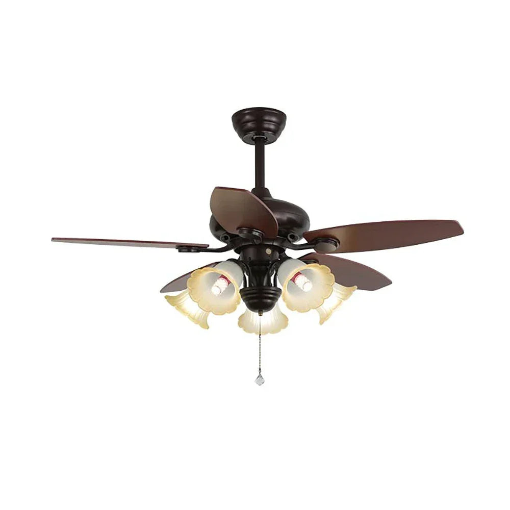 Lily Bloom Decorative Flower Ceiling Fan Lights