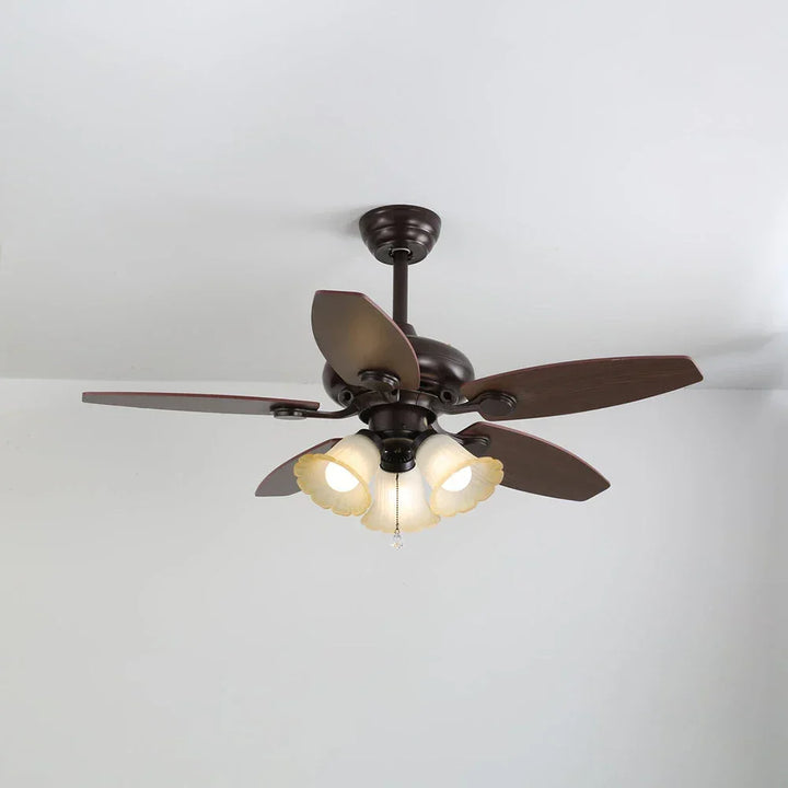 Lily Bloom Decorative Flower Ceiling Fan Lights