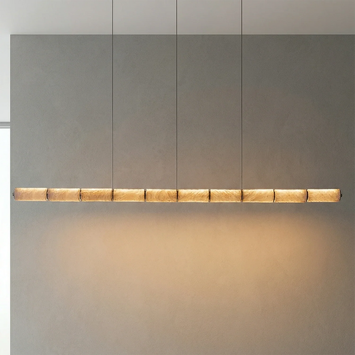 Linear Alabaster LED Chandelier