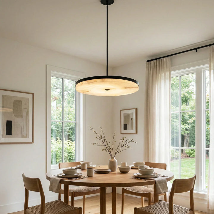 Manhattan Alabaster Pendant Light - view 2 | Woorglamp