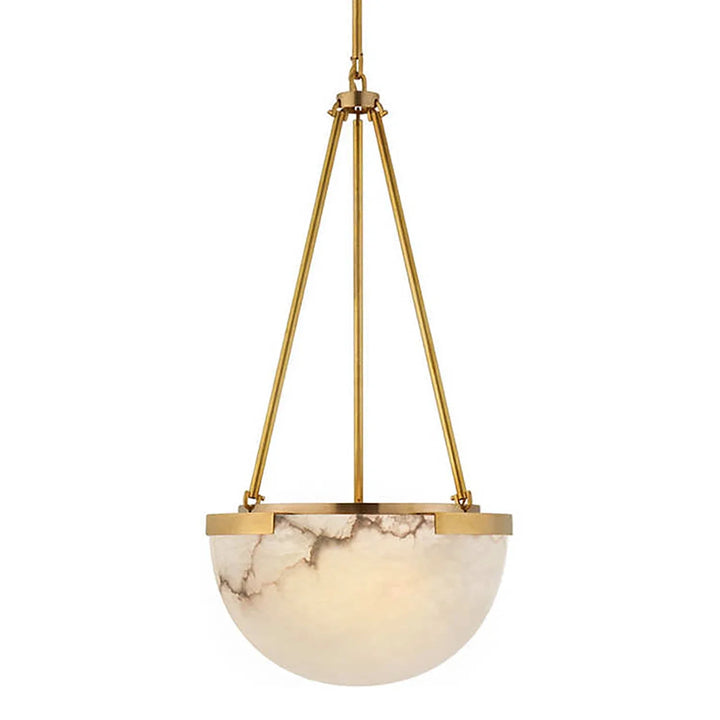 Melangee Alabaster Dome Pendant