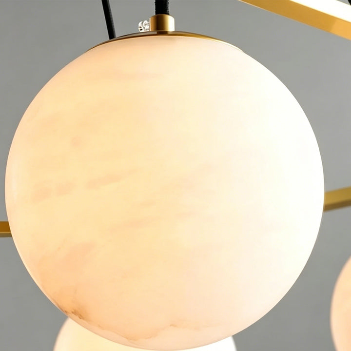 Miira Geometric Alabaster Chandelier