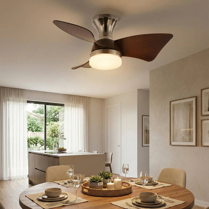Minimalist Calix 3 Blade Ceiling Fan Light
