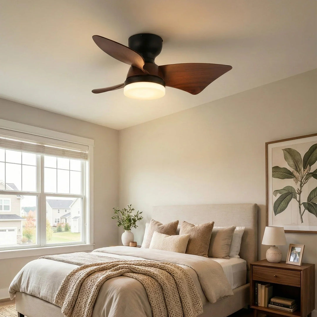 Minimalist Calix 3 Blade Ceiling Fan Light