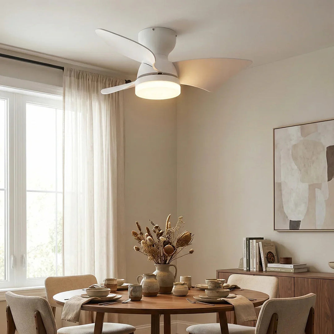 Minimalist Calix 3 Blade Ceiling Fan Light