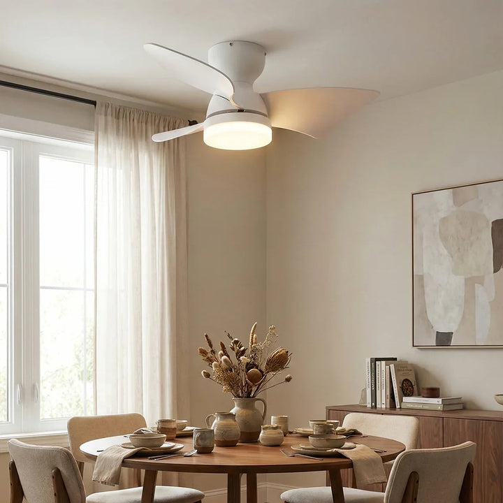 Minimalist Calix 3 Blade Ceiling Fan Light