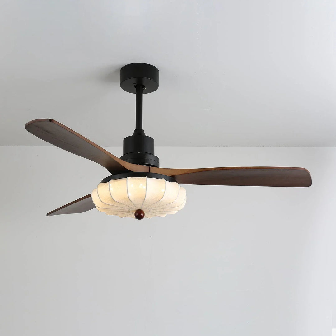 Modern Elira Flower Fabric Ceiling Fan Lights