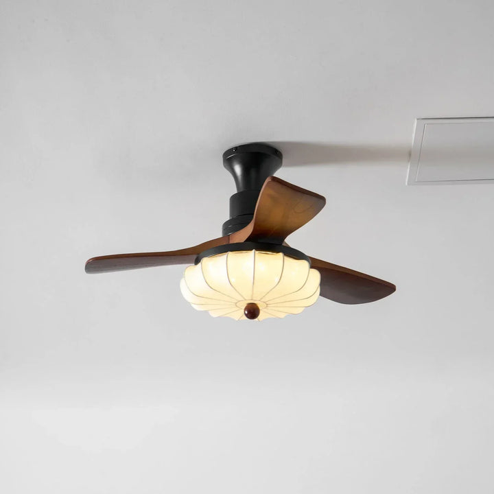 Modern Elira Flower Fabric Ceiling Fan Lights