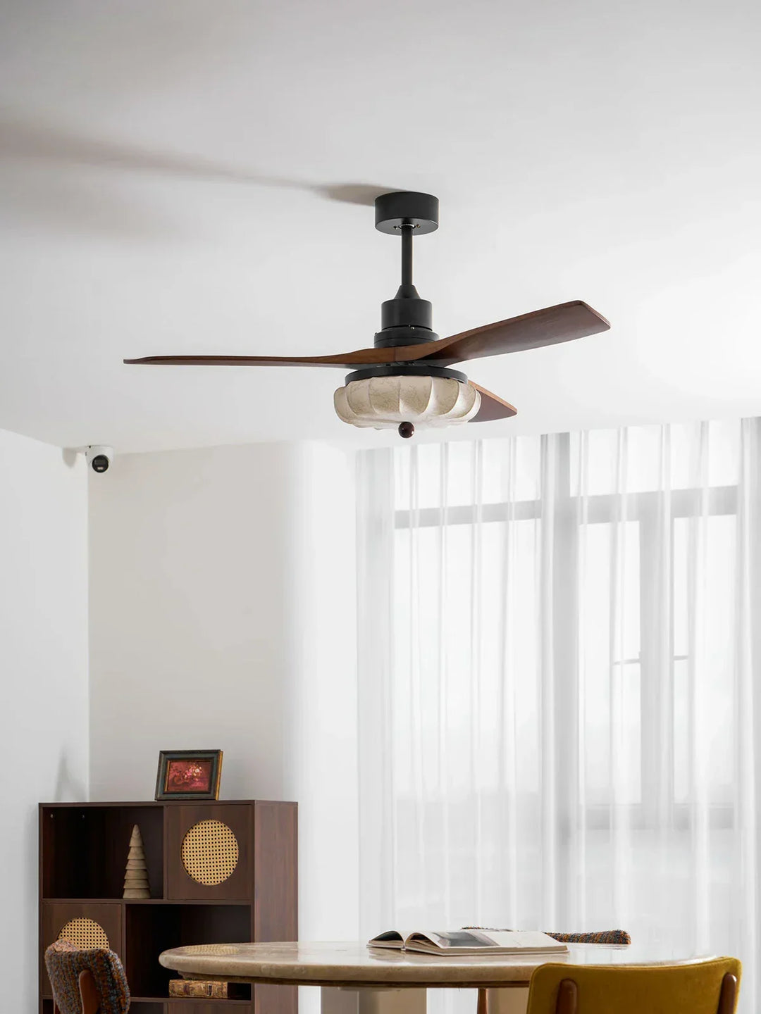 Modern Elira Flower Fabric Ceiling Fan Lights